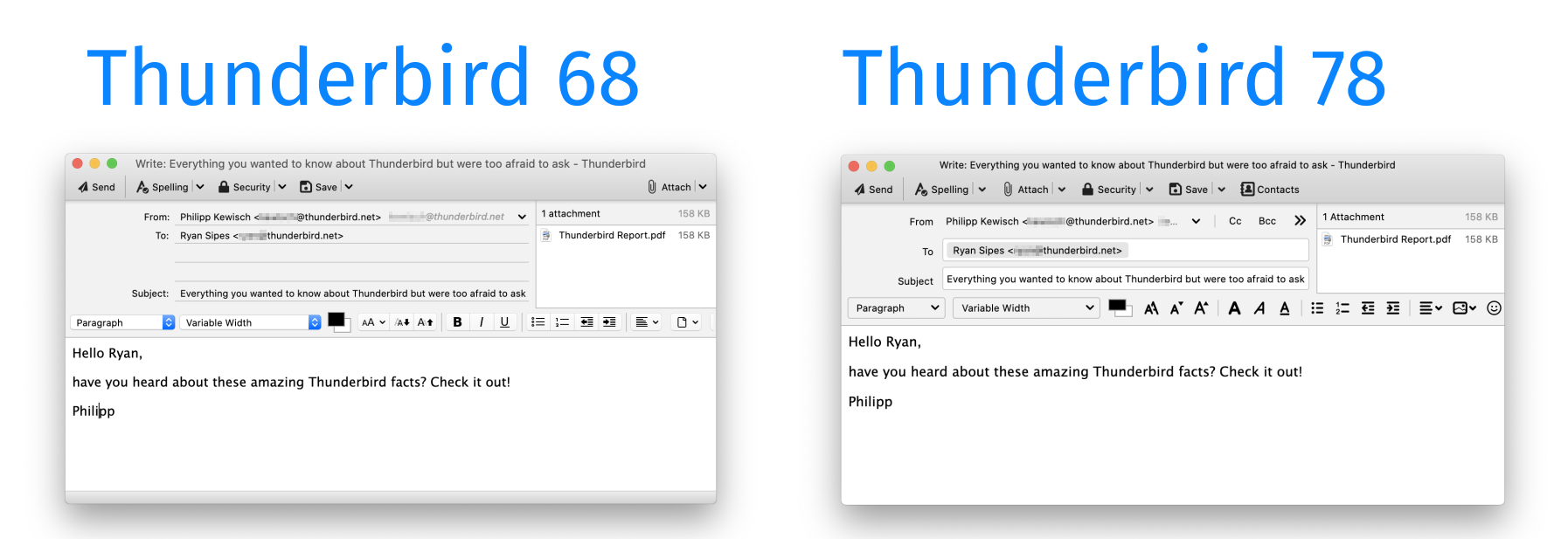 thunderbird guncelleme aldi